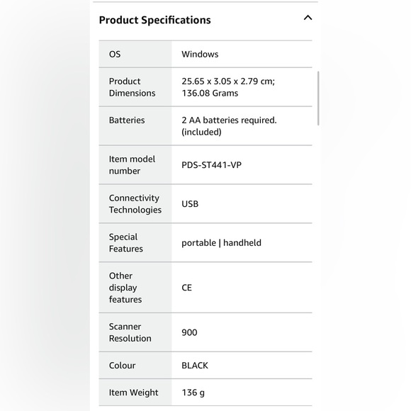 VuPoint Solutions PDS-ST441-VP Magic Wand Portable Scanner with Preview Display - Picture 6 of 6